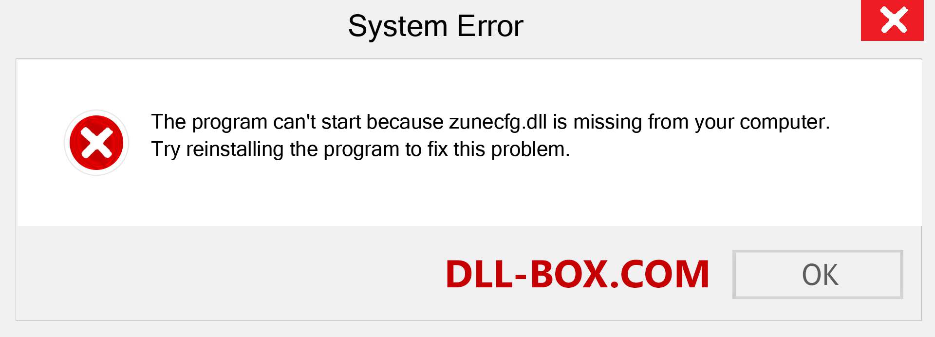  zunecfg.dll file is missing?. Download for Windows 7, 8, 10 - Fix  zunecfg dll Missing Error on Windows, photos, images